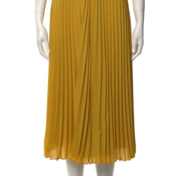 NWOT Vince Plissé Twist-Front Sleeveless in Limonata Dress XS $440 - Picture 7 of 10